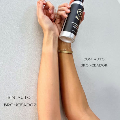 Kit Self Tanning Spray (Tono medio oscuro) + guante de aplicación