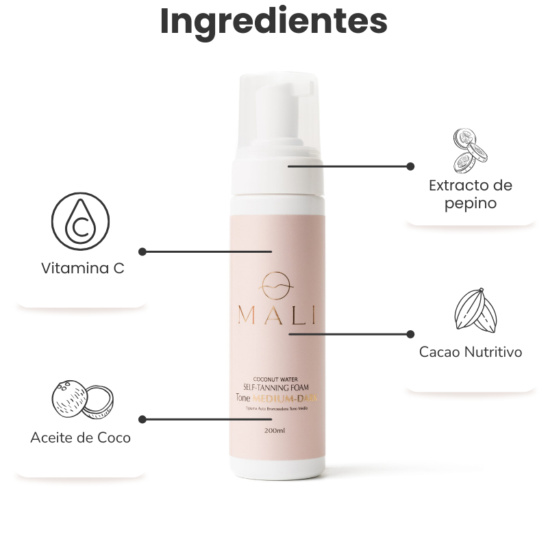 Self tanning Coconut (Tono ligero) + Guante de aplicación