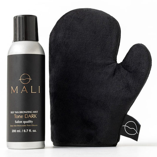 Kit Self Tanning Spray (Tono medio oscuro) + guante de aplicación